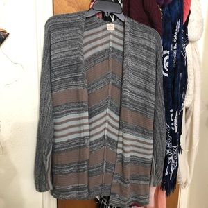 Striped Gray Cardigan